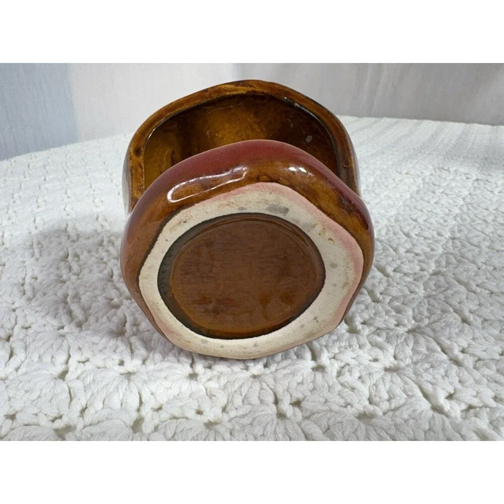 Vintage Ceramic Apple Kitchen Scrubbie Sponge or Soap Holder Scrubby glazed